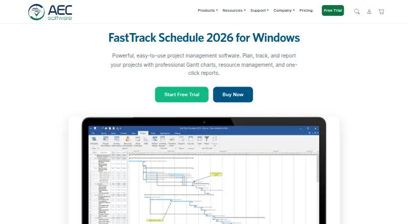 FastTrack Schedule's own site