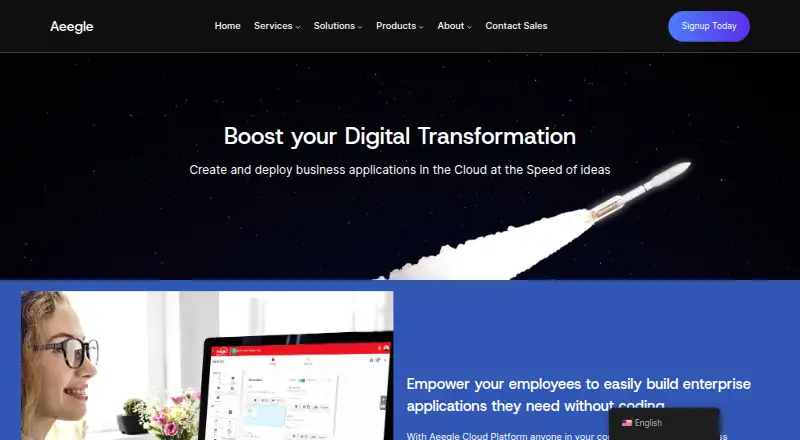 Aeegle Cloud Platform's own site