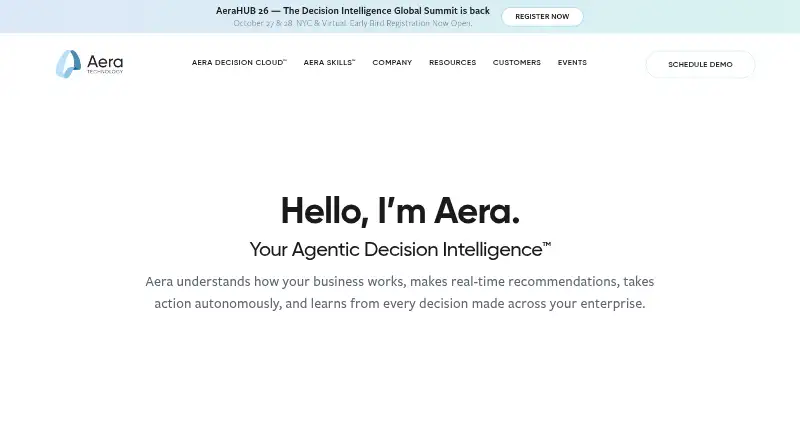 Aera Demand Planning's own site