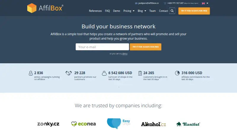 AffilBox's own site