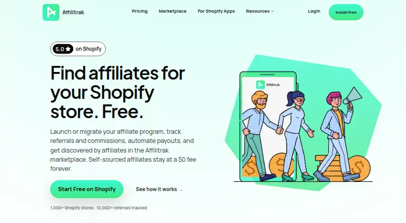 Affilitrak's own site