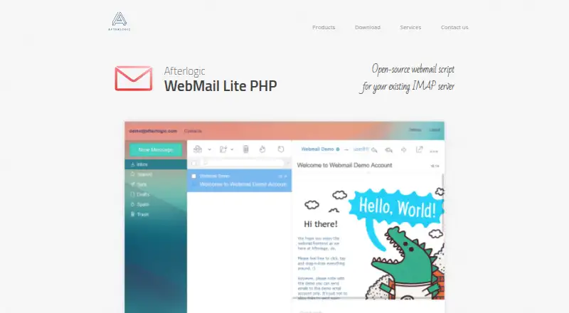 Afterlogic WebMail Lite PHP's own site