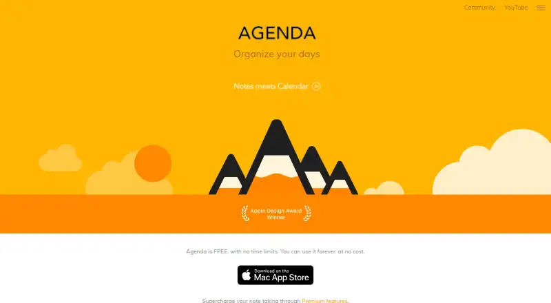 Agenda's own site