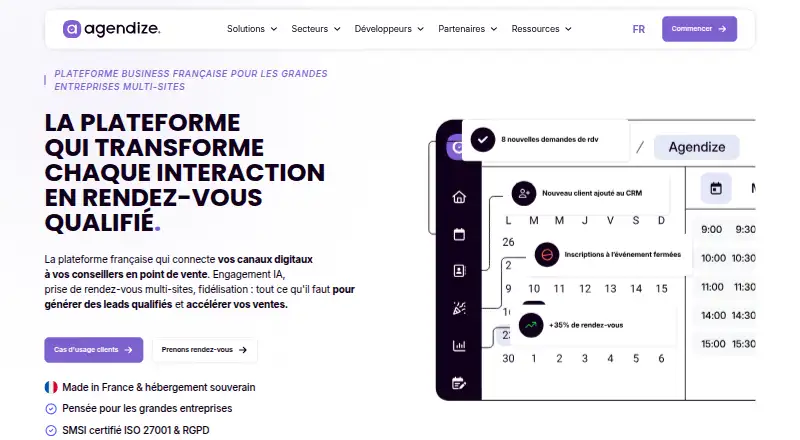 Agendize's own site