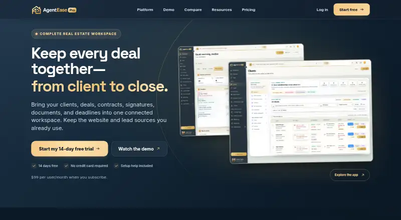 AgentEasePro's own site