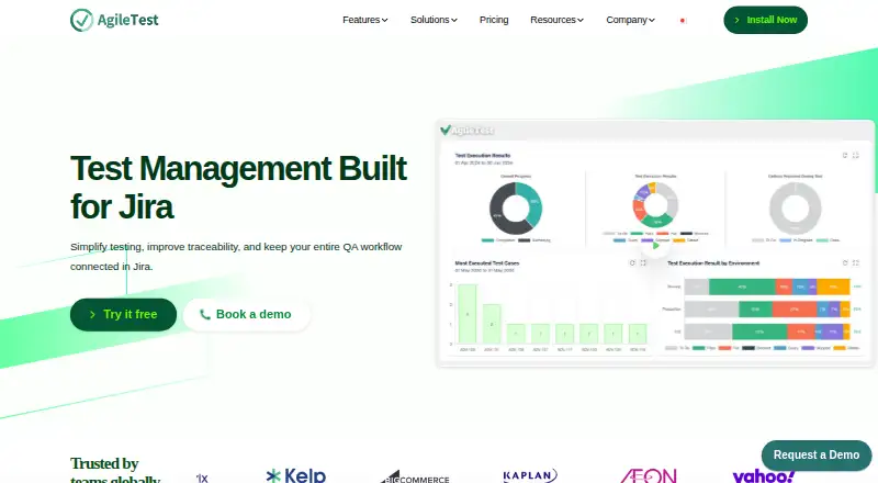 AgileTest's own site