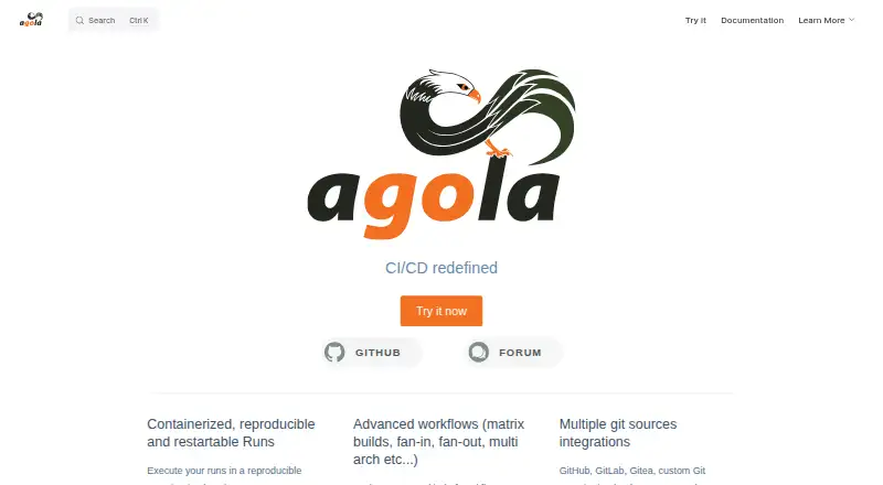 Agola's own site