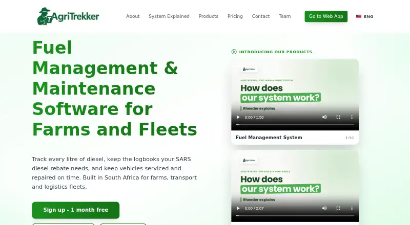AgriTrekker Fuel Management System's own site