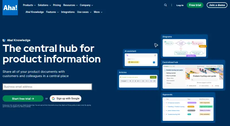 Aha! Knowledge's own site