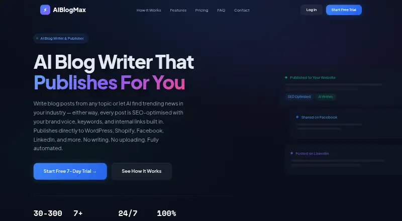 AIBlogMax's own site