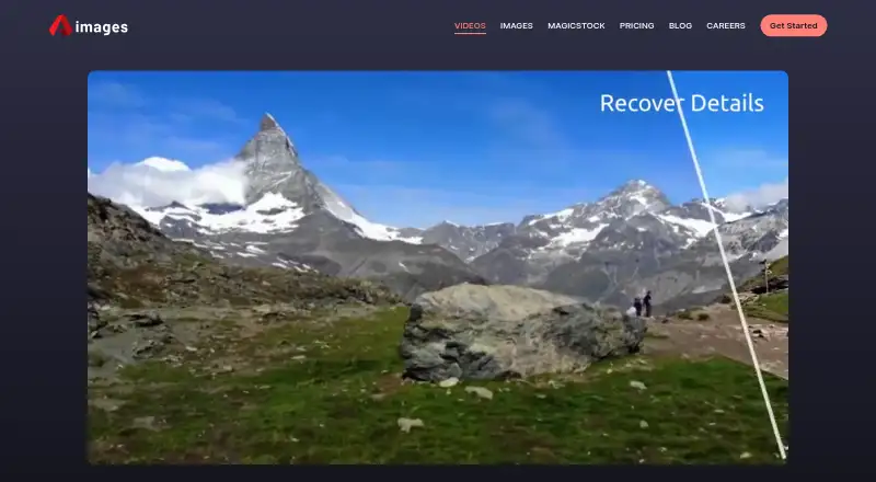AImages Video Enhancer's own site
