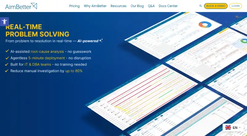 The AimBetter homepage