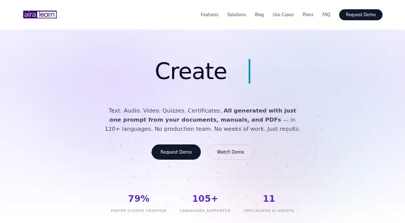Aira Learn's own site