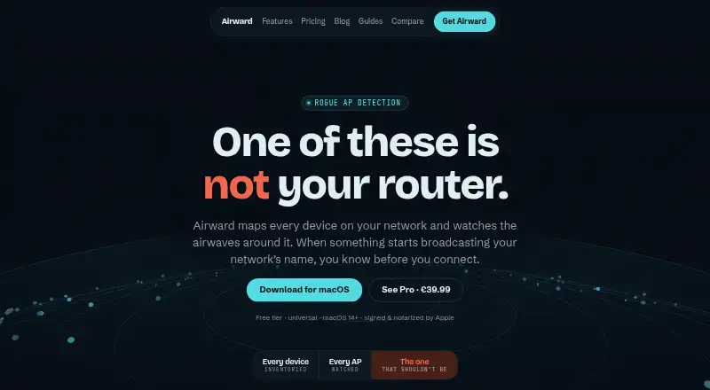 Airward's own site