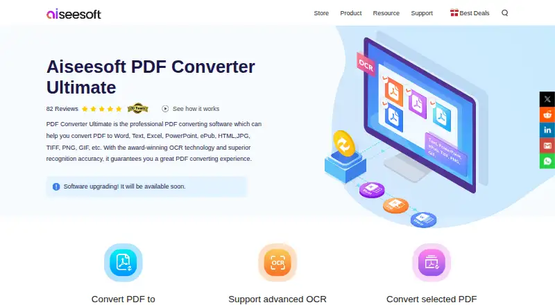 Aiseesoft PDF Converter Ultimate's own site