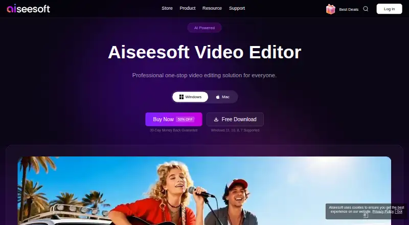 Aiseesoft Video Editor's own site