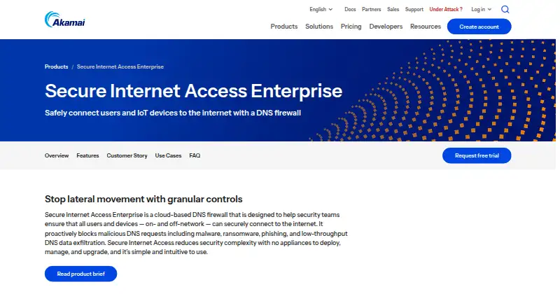 Akamai Secure Internet Access Enterprise's own site