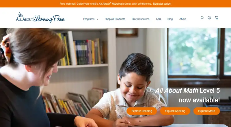 All About Learning Press's own site