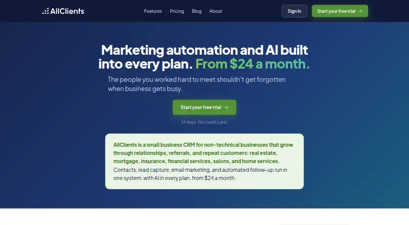 AllClients's own site