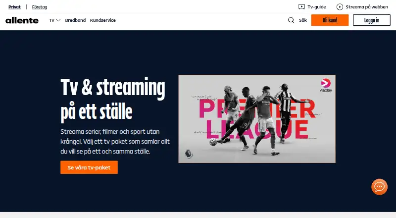 Allente's own site