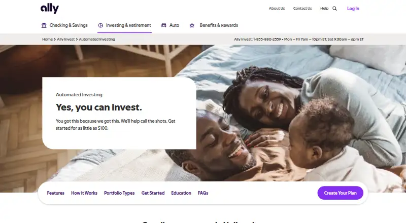 Ally Invest Robo Portfolios's own site