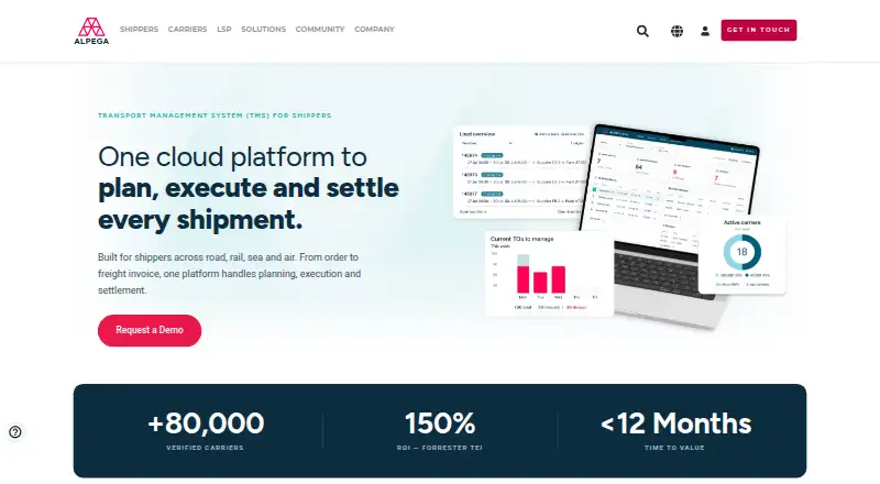 Alpega TMS's own site