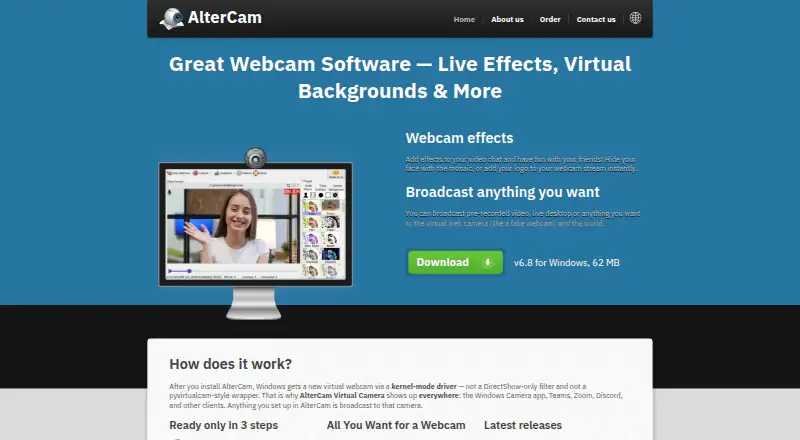 AlterCam's own site