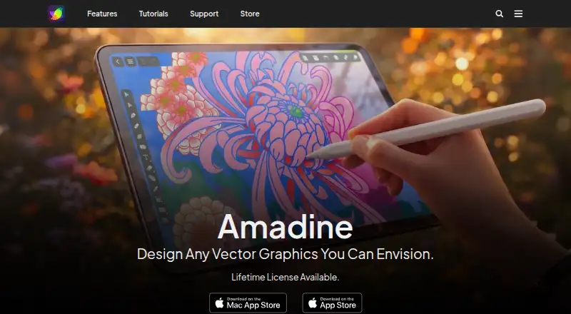 The Amadine homepage