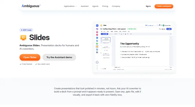 Ambiguous Slides's own site
