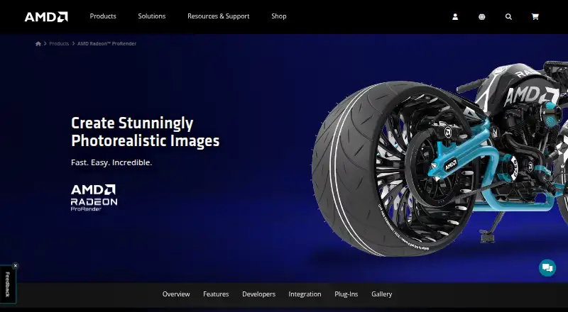AMD Radeon ProRender's own site