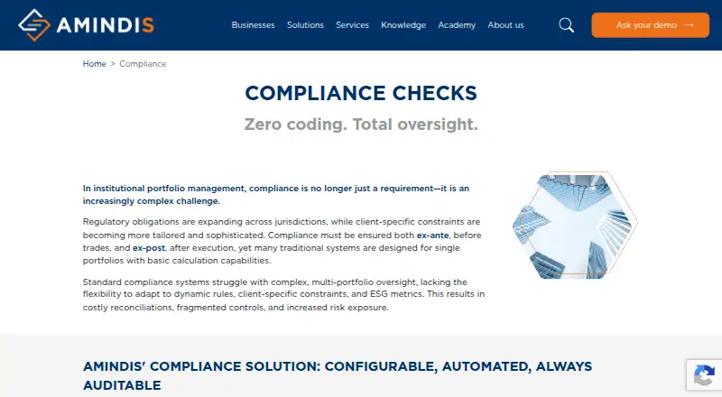 AMINDIS Compliance Checks's own site