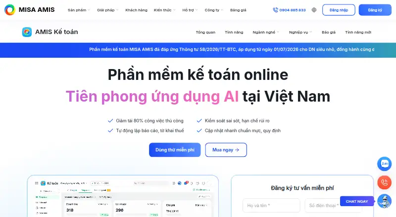 MISA AMIS Accounting's own site