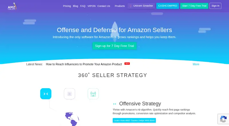 AMZ Tracker's own site