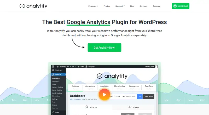 Analytify's own site
