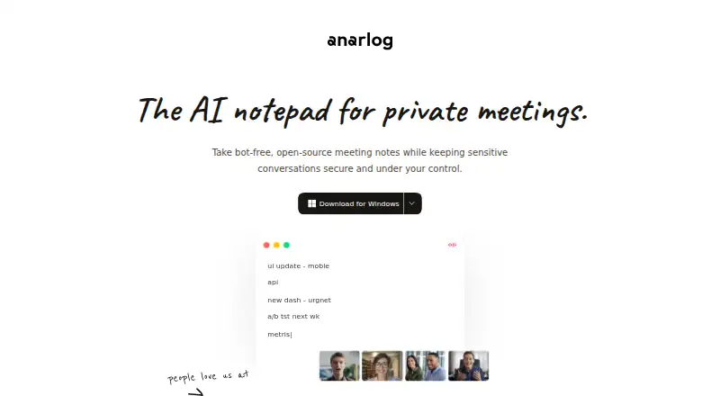 Anarlog's own site