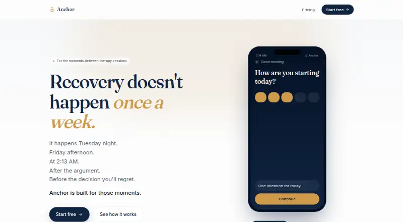 Anchor's own site