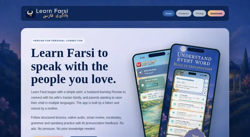 Learn Farsi's own site
