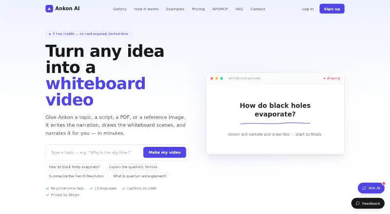 Ankon AI's own site