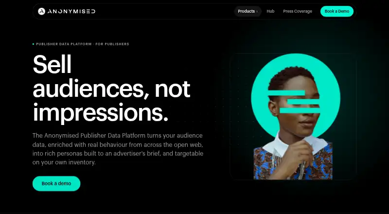 Anonymised Publisher Data Platform's own site