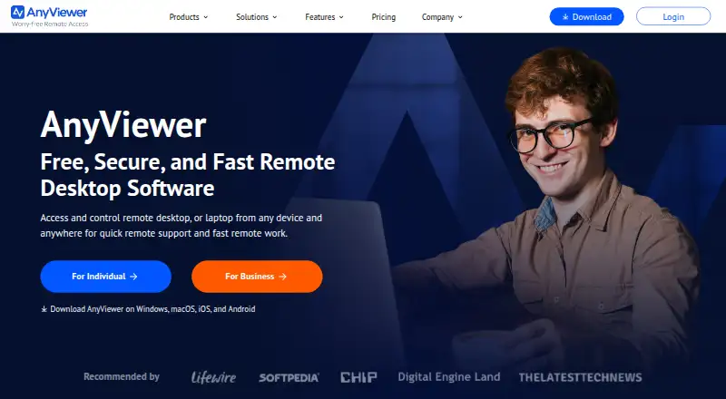 AnyViewer's own site