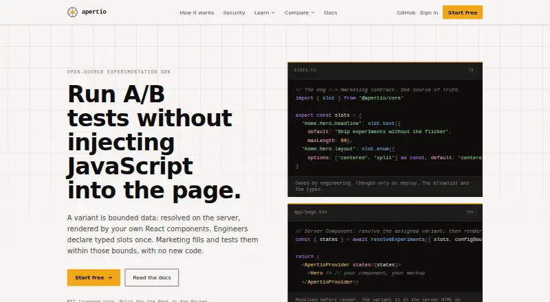 Apertio's own site