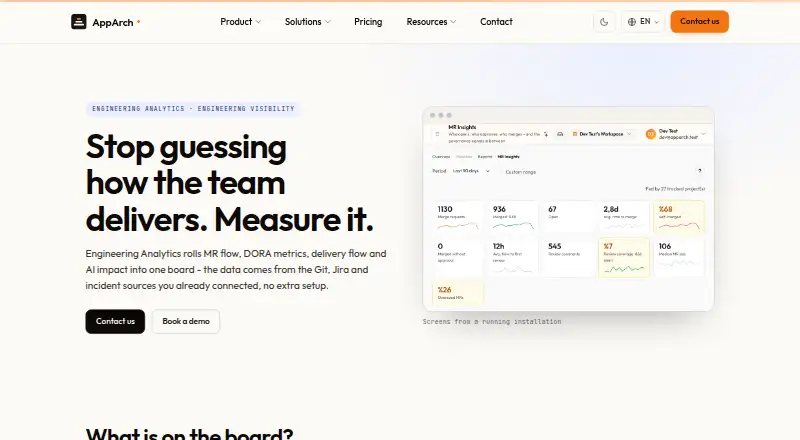 AppArch Engineering Analytics's own site