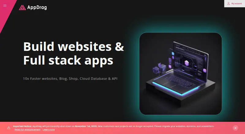 AppDrag's own site