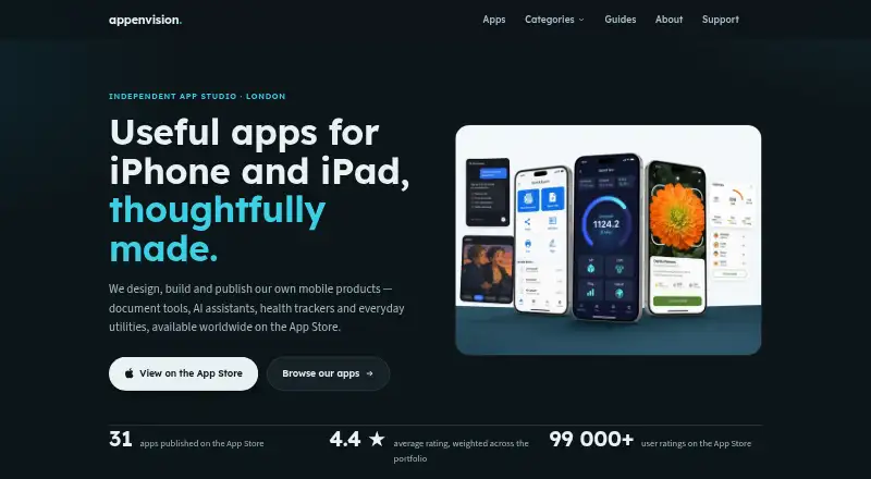 Speed Test & Wifi Analyzer +'s own site