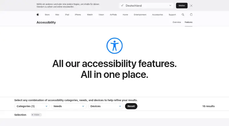 Apple Zoom's own site
