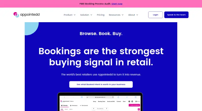 Appointedd's own site