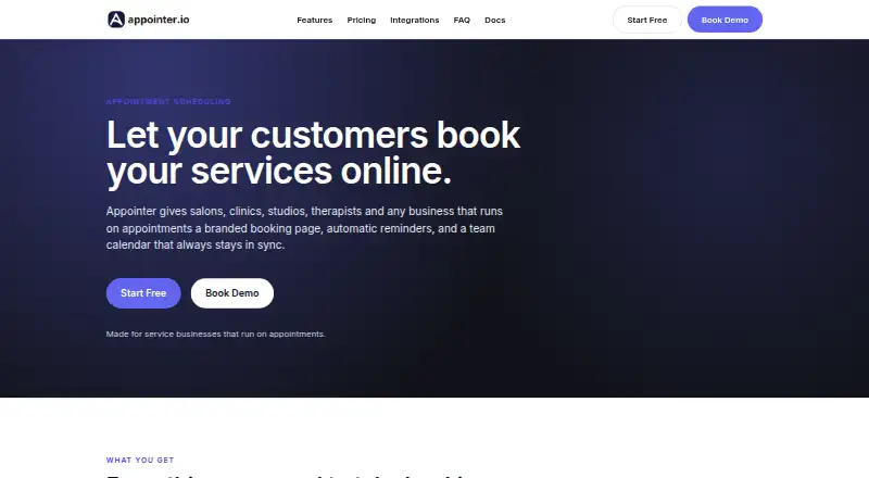 Appointer's own site