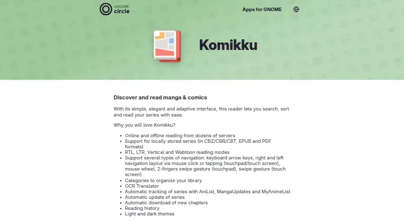 Komikku's own site