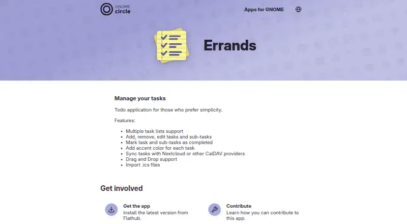 Errands's own site