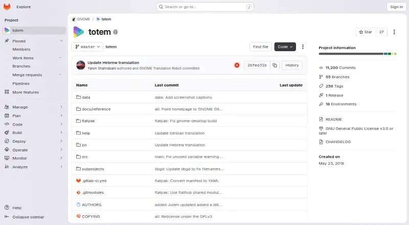 Totem's own site